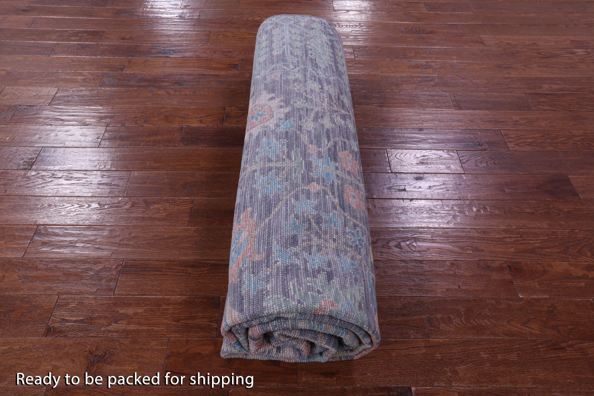Grey Turkish Oushak Handmade Wool Rug - 9' 1" X 12' 1" - Golden Nile