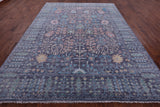 Grey Turkish Oushak Handmade Wool Rug - 9' 1" X 12' 1" - Golden Nile