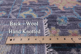 Grey Turkish Oushak Handmade Wool Rug - 9' 1" X 12' 1" - Golden Nile