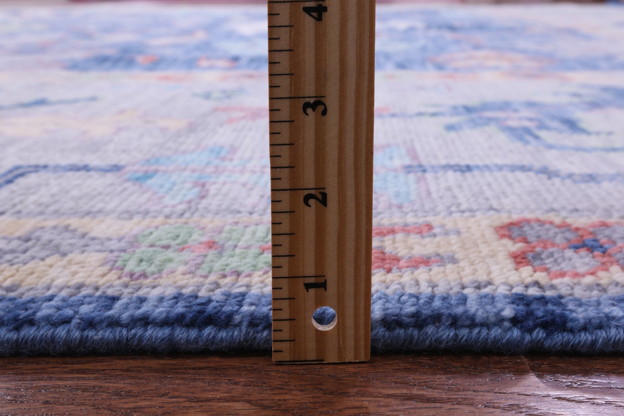 Blue Turkish Oushak Hand Knotted Wool Rug - 10' 2" X 14' 0" - Golden Nile