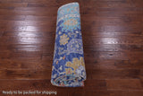 Blue Turkish Oushak Handmade Wool Rug - 8' 1" X 9' 10" - Golden Nile