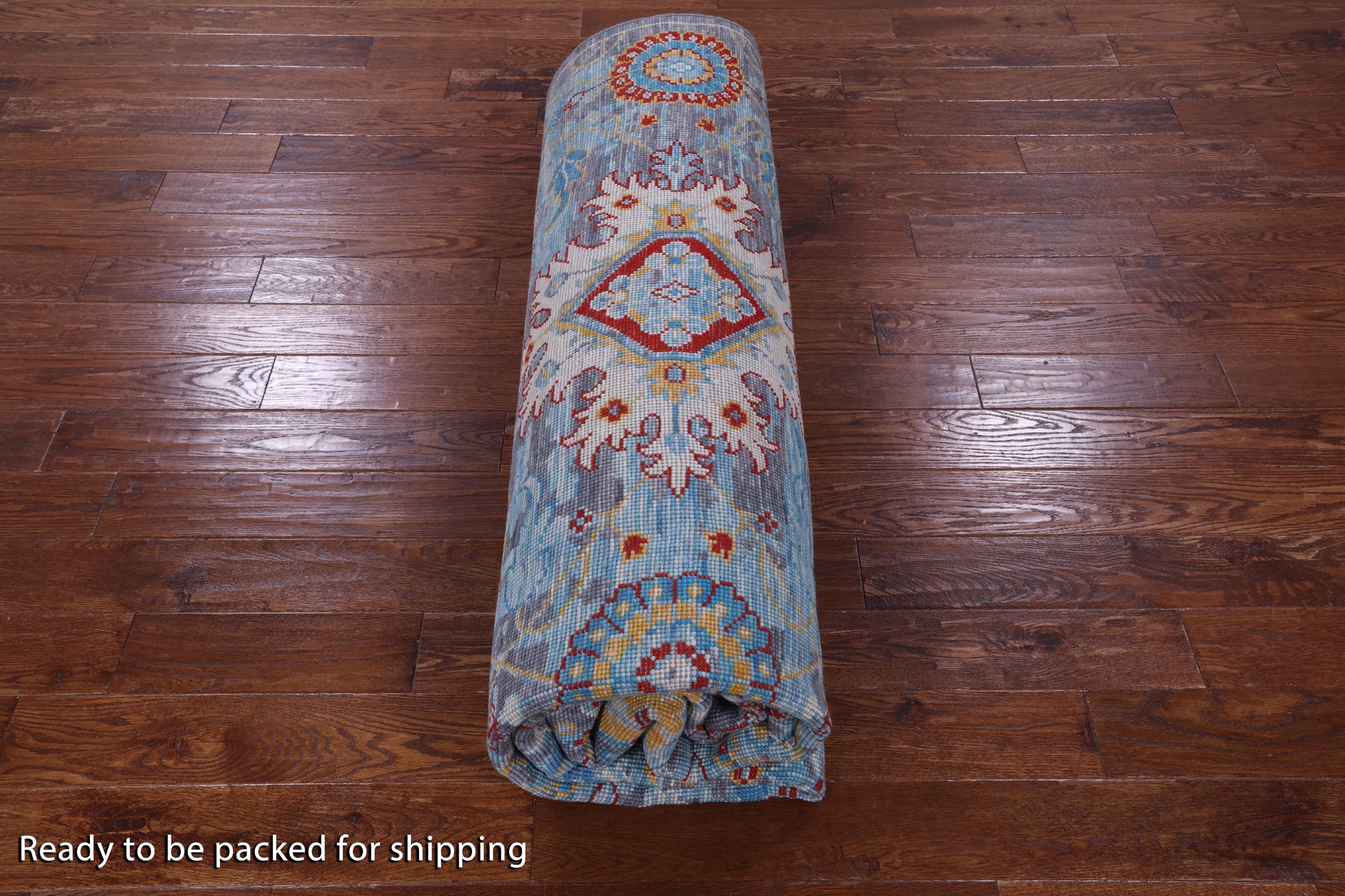 Grey Turkish Oushak Hand Knotted Wool Rug - 9' 1" X 11' 11" - Golden Nile