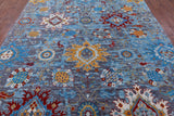 Grey Turkish Oushak Hand Knotted Wool Rug - 9' 1" X 11' 11" - Golden Nile