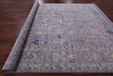 Grey Turkish Oushak Hand Knotted Wool Rug - 10' 0" X 13' 11" - Golden Nile