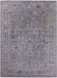 Grey Turkish Oushak Hand Knotted Wool Rug - 10' 0" X 13' 11" - Golden Nile