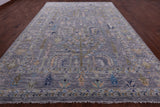 Grey Turkish Oushak Hand Knotted Wool Rug - 10' 0" X 13' 11" - Golden Nile