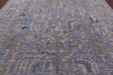 Grey Turkish Oushak Hand Knotted Wool Rug - 10' 0" X 13' 11" - Golden Nile