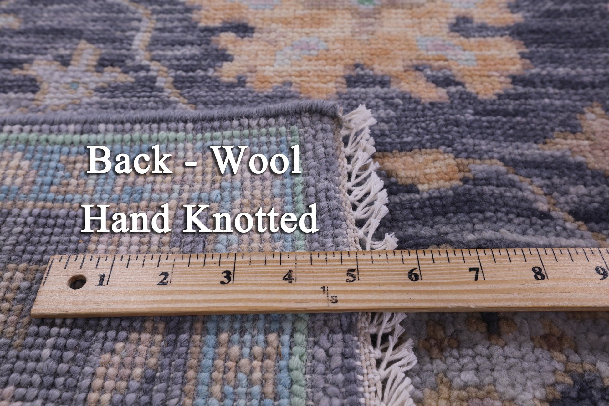 Grey Turkish Oushak Handmade Wool Rug - 5' 11" X 9' 5" - Golden Nile