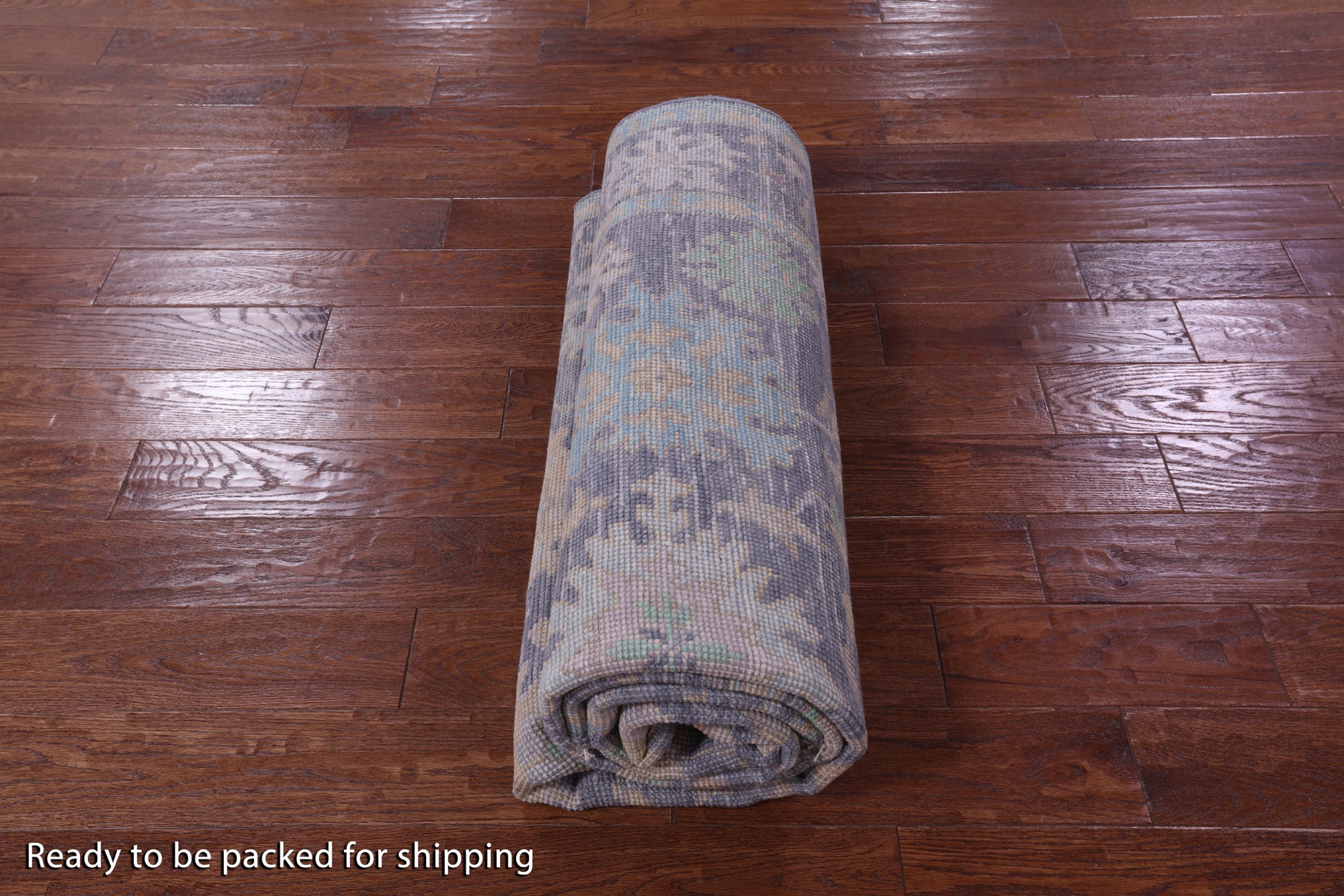 Grey Turkish Oushak Handmade Wool Rug - 5' 11" X 9' 5" - Golden Nile