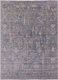 Grey Turkish Oushak Hand Knotted Wool Rug - 8' 11" X 12' 3" - Golden Nile