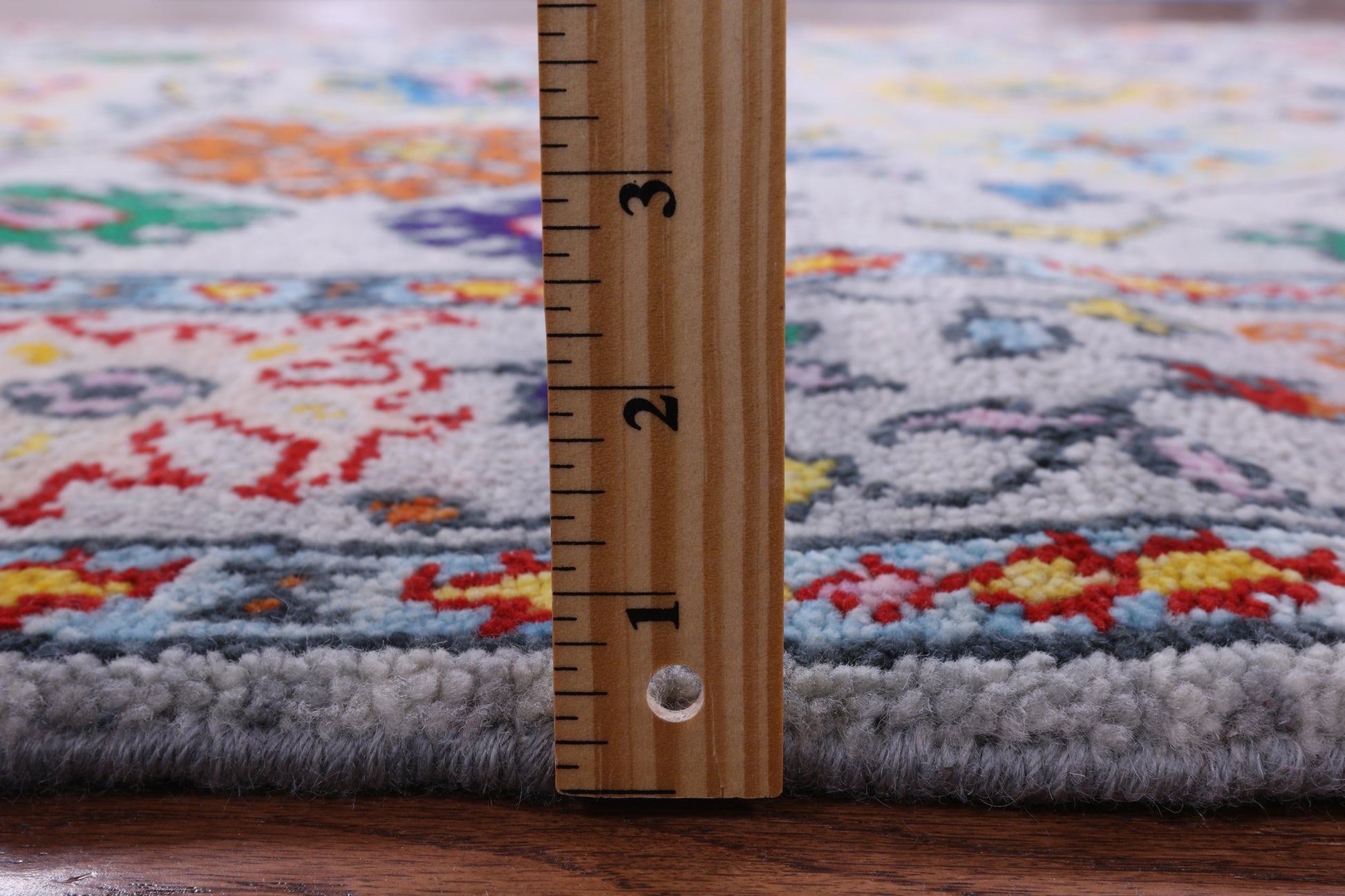 Grey Square Turkish Oushak Hand Knotted Wool Rug - 6' 1" X 6' 1" - Golden Nile