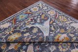 Grey Turkish Oushak Hand Knotted Wool Rug - 9' 2" X 11' 10" - Golden Nile