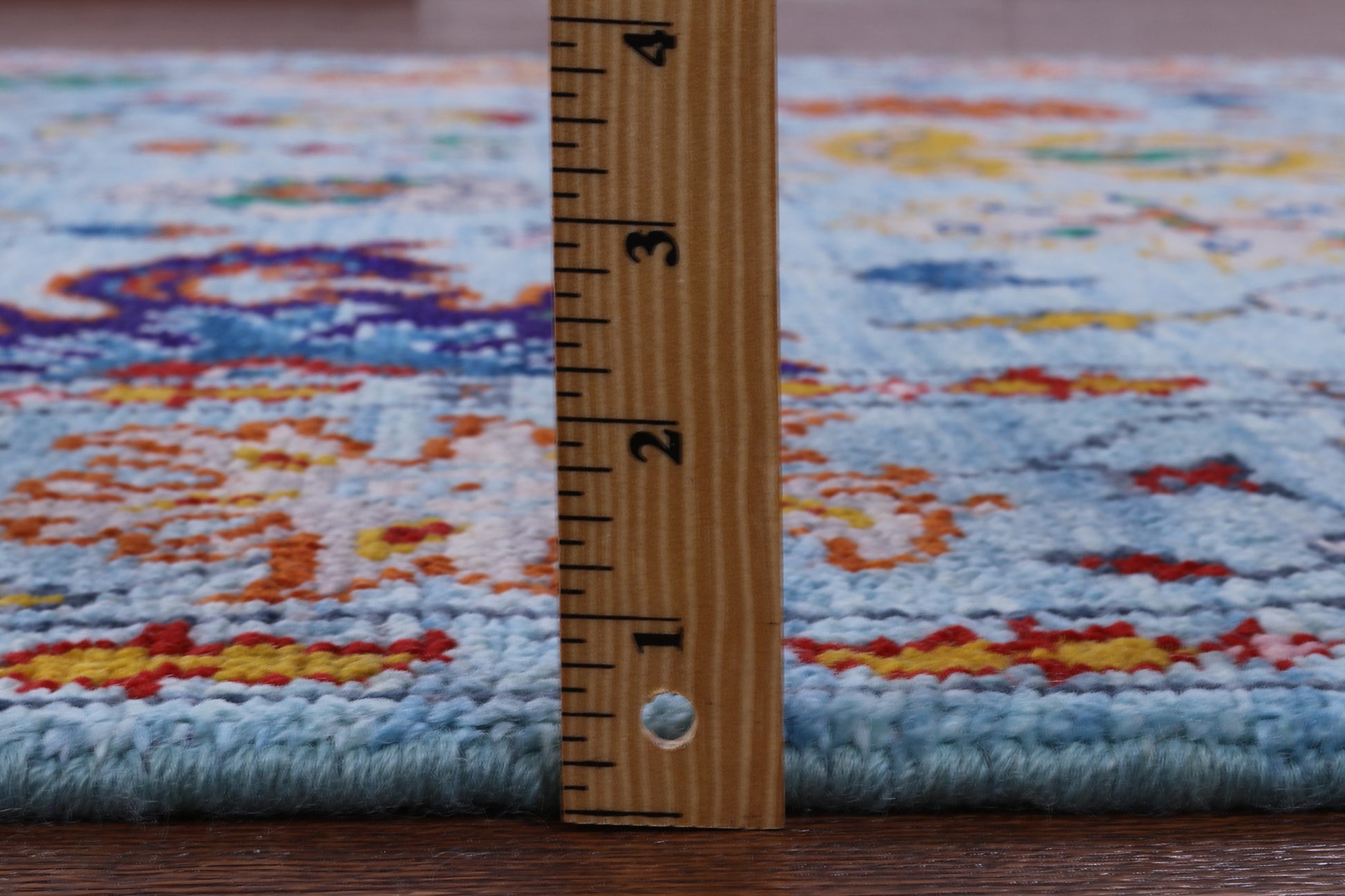 Blue Turkish Oushak Hand Knotted Wool Rug - 6' 3" X 9' 2" - Golden Nile