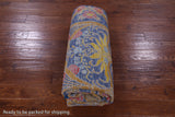 Blue William Morris Hand Knotted Wool Rug - 6' 3" X 9' 4" - Golden Nile