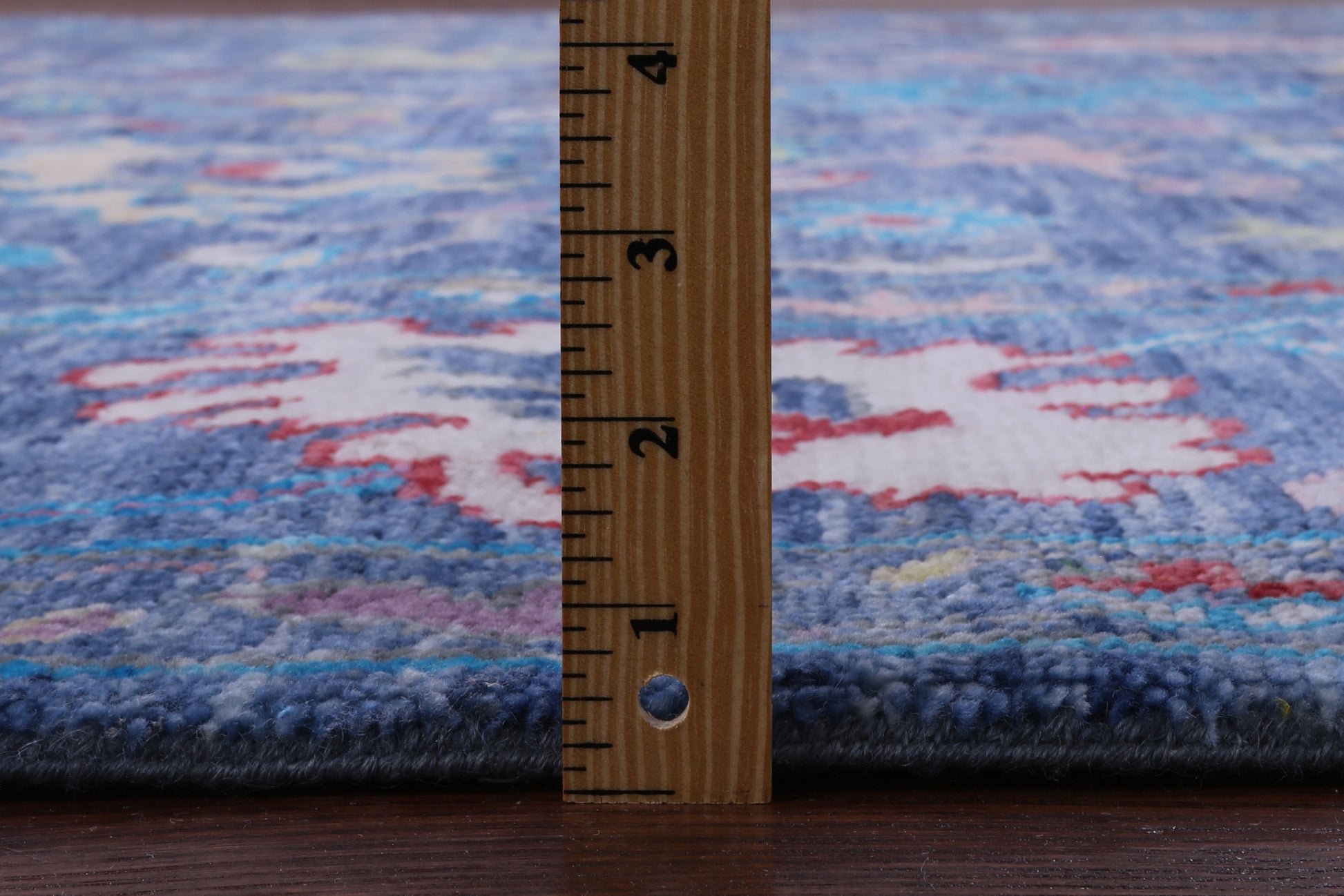 Blue Square Turkish Oushak Handmade Wool Rug - 8' 10" X 8' 11" - Golden Nile