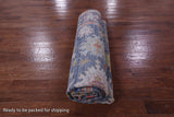 Grey Turkish Oushak Hand Knotted Wool Rug - 9' 0" X 11' 10" - Golden Nile