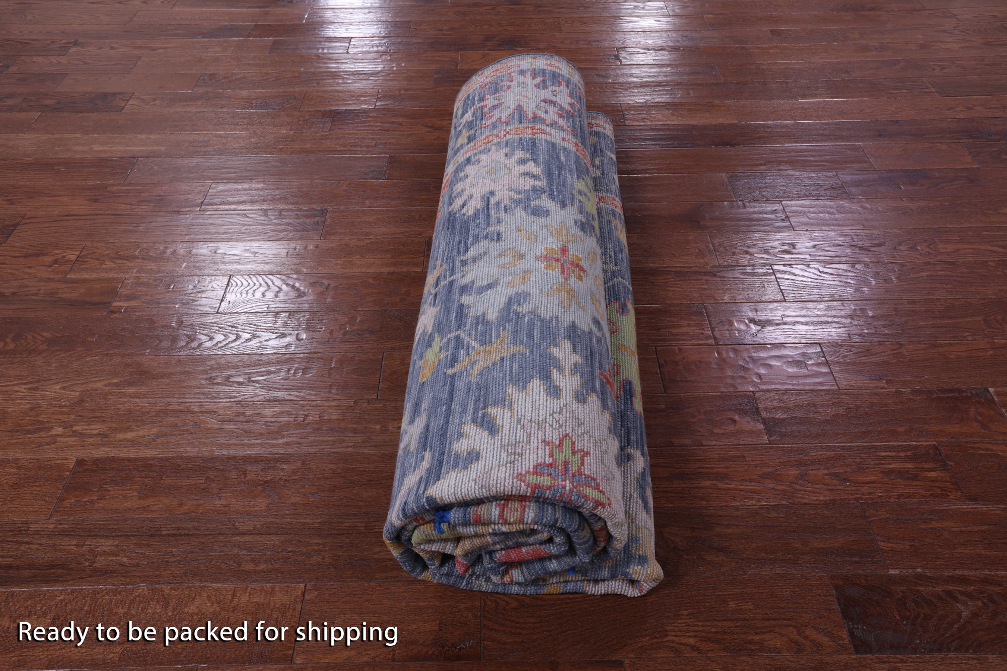 Grey Turkish Oushak Hand Knotted Wool Rug - 9' 0" X 11' 10" - Golden Nile