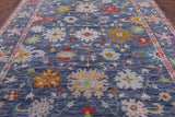 Grey Turkish Oushak Hand Knotted Wool Rug - 9' 0" X 11' 10" - Golden Nile
