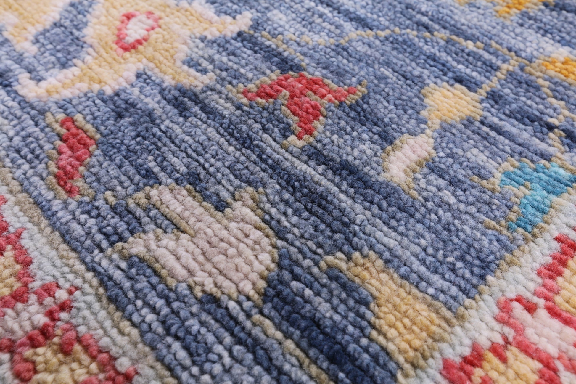 Grey Turkish Oushak Hand Knotted Wool Rug - 9' 0" X 11' 10" - Golden Nile