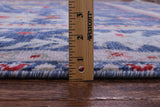Blue Turkish Oushak Handmade Wool Rug - 8' 10" X 11' 11" - Golden Nile