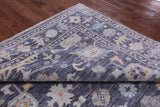 Grey Square Turkish Oushak Hand Knotted Wool Rug - 8' 0" X 8' 2" - Golden Nile