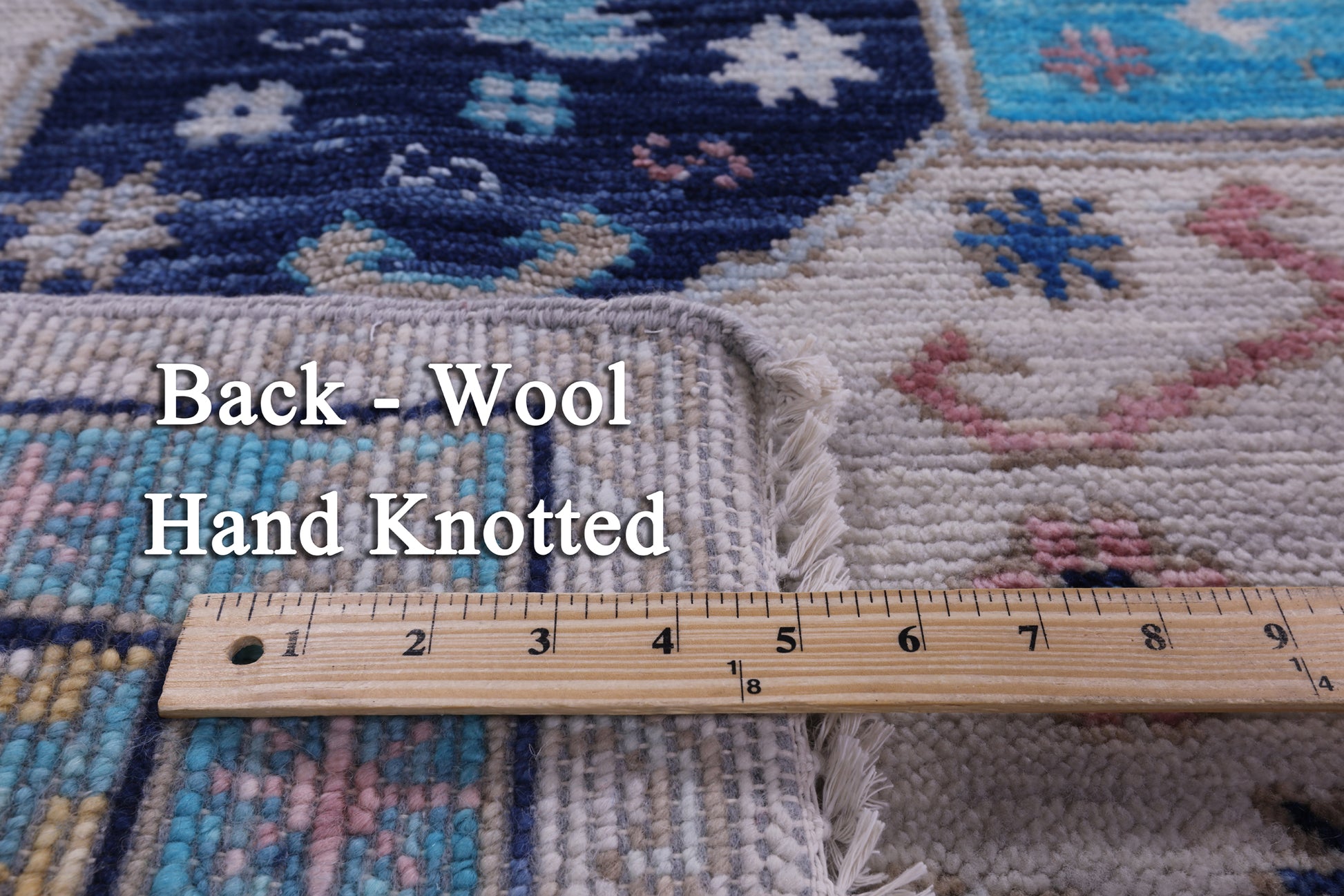 Ivory Turkish Oushak Hand Knotted Wool Rug - 9' 1" X 11' 7" - Golden Nile