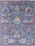 Grey Turkish Oushak Hand Knotted Wool Rug - 7' 11" X 10' 1" - Golden Nile