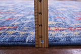 Blue Turkish Oushak Hand Knotted Wool Rug - 9' 0" X 11' 10" - Golden Nile