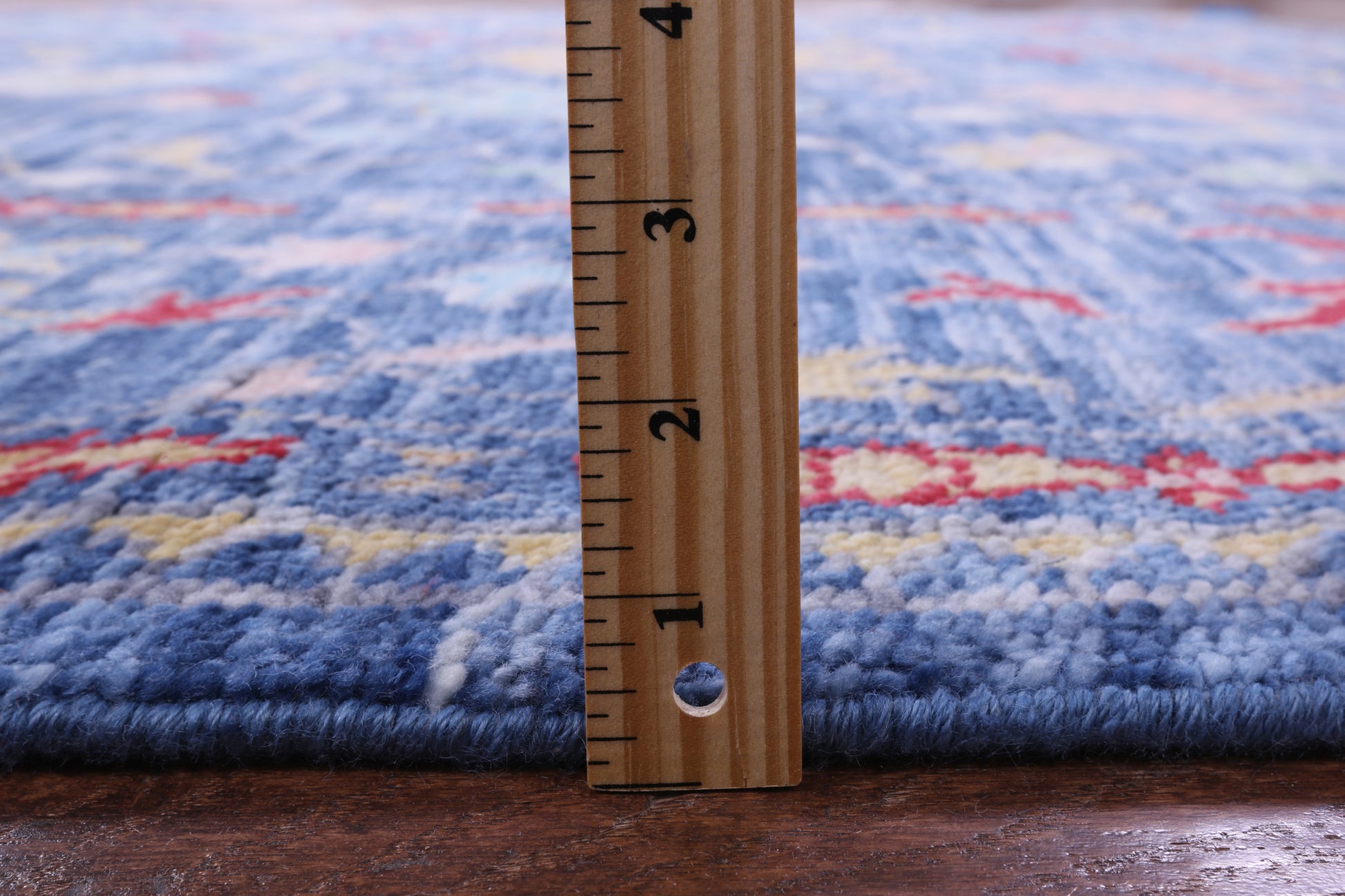 Blue Turkish Oushak Hand Knotted Wool Rug - 9' 0" X 11' 10" - Golden Nile