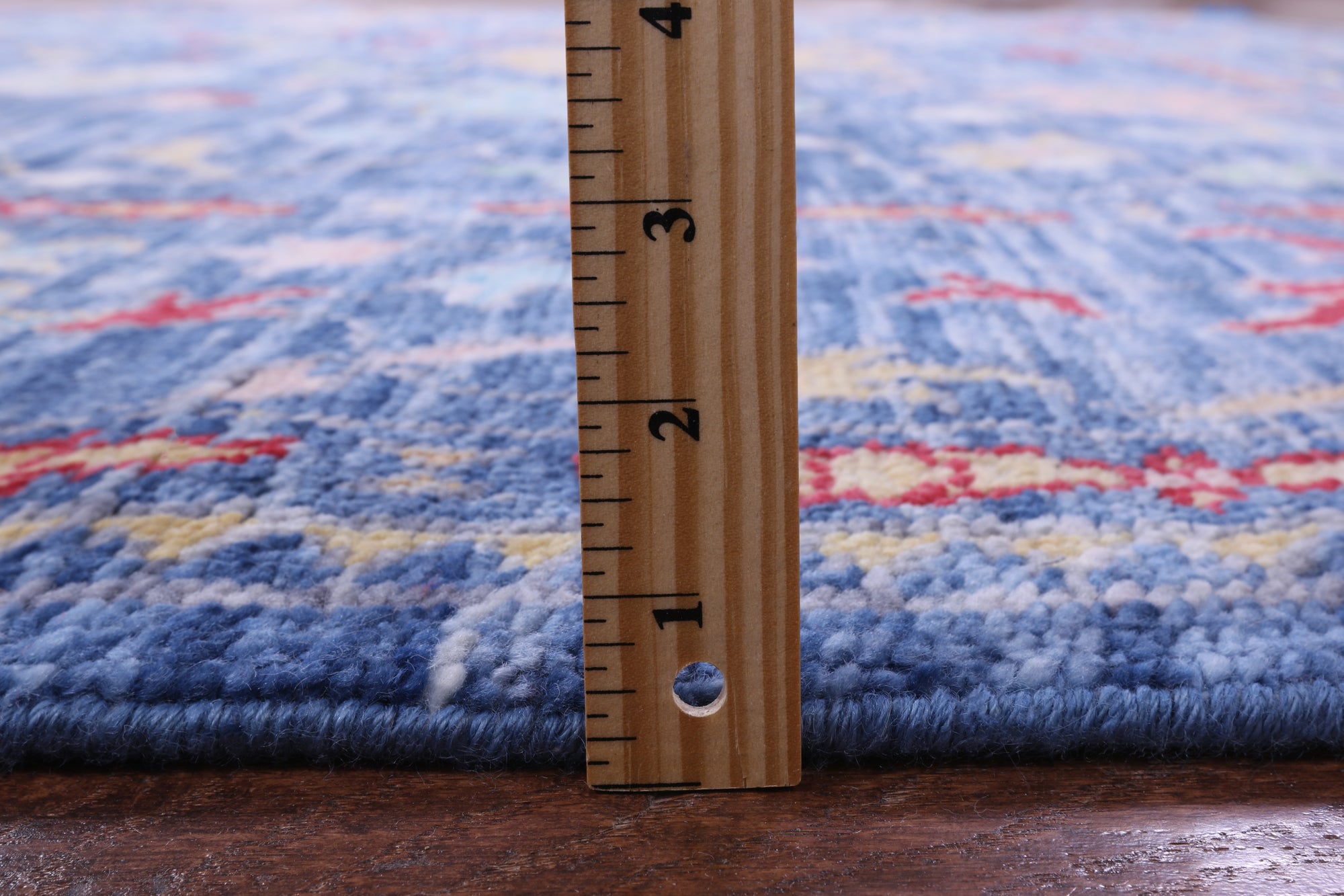 Blue Turkish Oushak Hand Knotted Wool Rug - 9' 0" X 11' 10" - Golden Nile