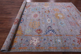Grey Turkish Oushak Handmade Wool Rug - 9' 3" X 12' 2" - Golden Nile