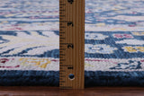 Blue Turkish Oushak Hand Knotted Wool Rug - 8' 2" X 9' 6" - Golden Nile
