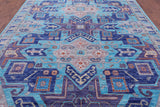 Blue Kazak Handmade Wool Rug - 9' 2" X 12' 0" - Golden Nile