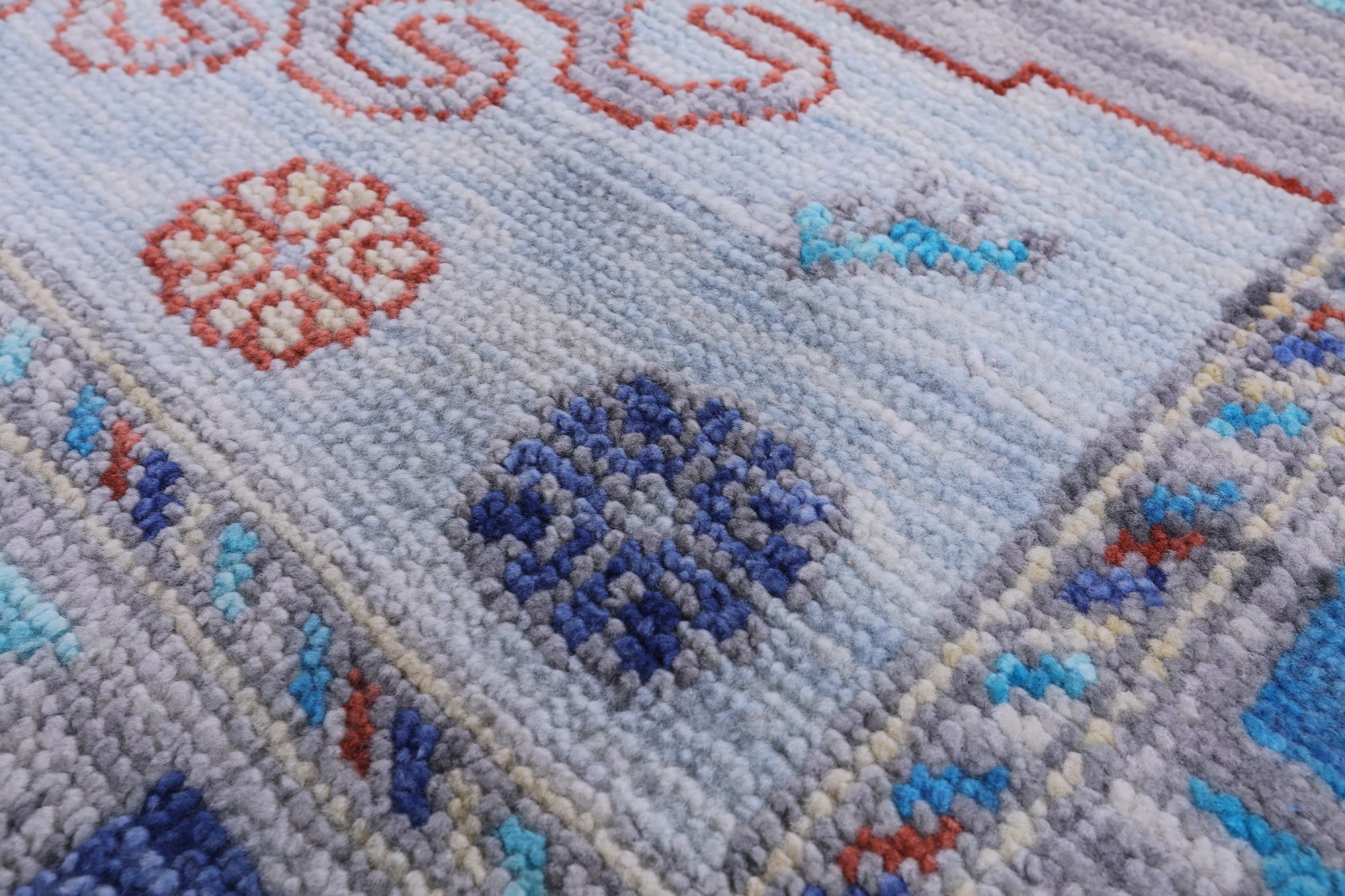 Blue Kazak Handmade Wool Rug - 9' 2" X 12' 0" - Golden Nile