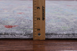Grey Square Turkish Oushak Hand Knotted Wool Rug - 8' 2" X 8' 3" - Golden Nile