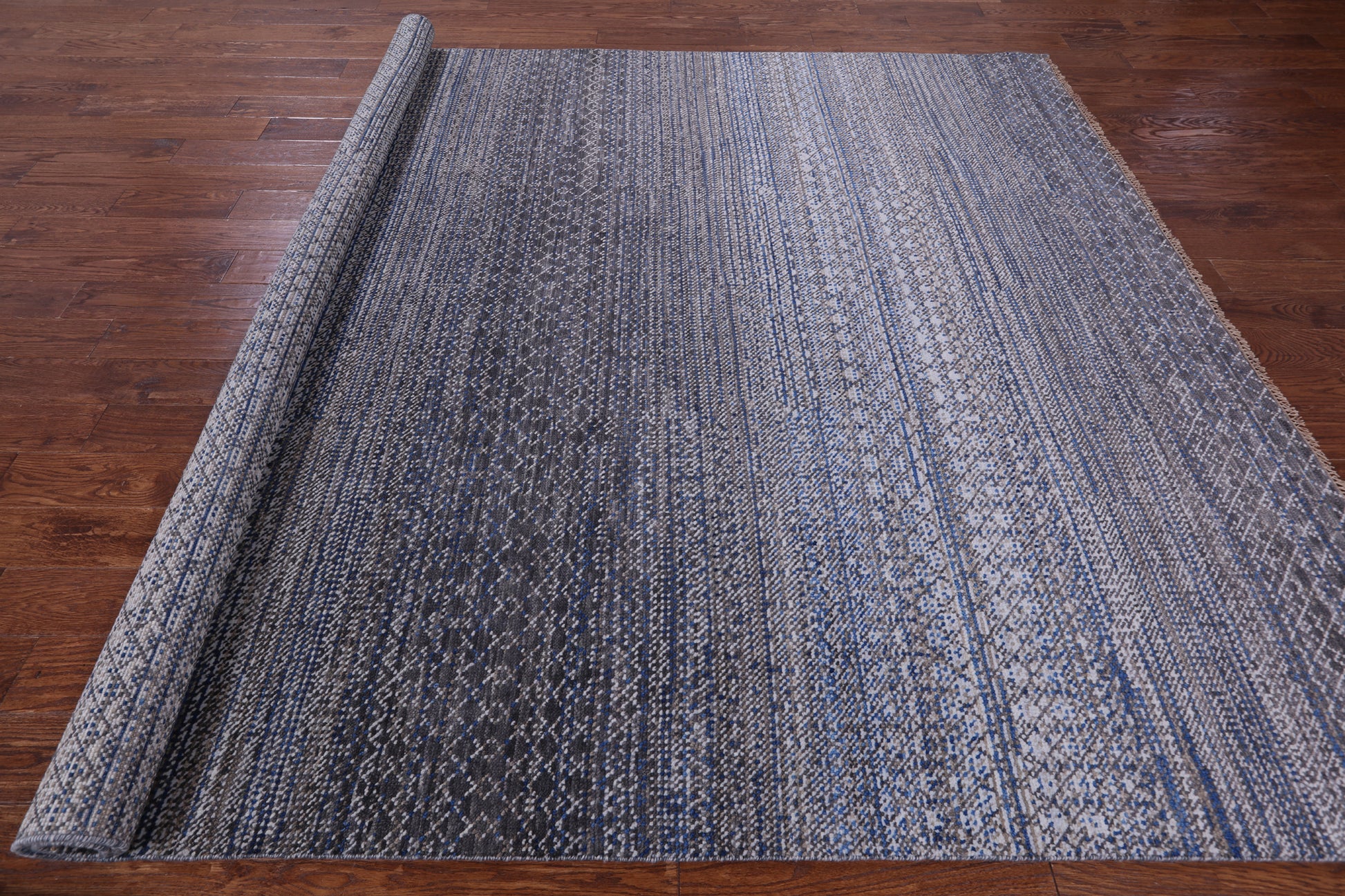 Savannah Grass Hand Knotted Wool Rug - 8' 0" X 9' 10" - Golden Nile