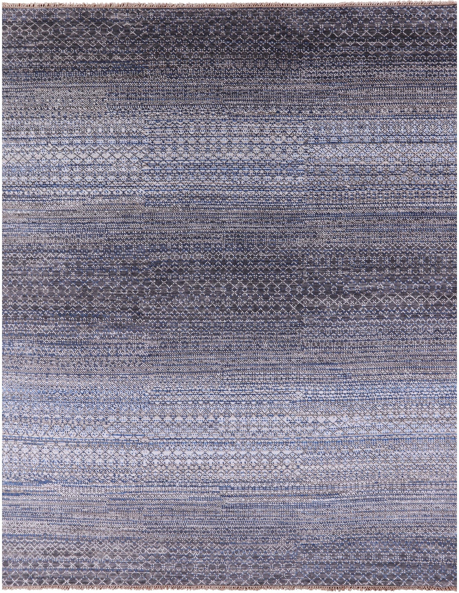Savannah Grass Hand Knotted Wool Rug - 8' 0" X 9' 10" - Golden Nile