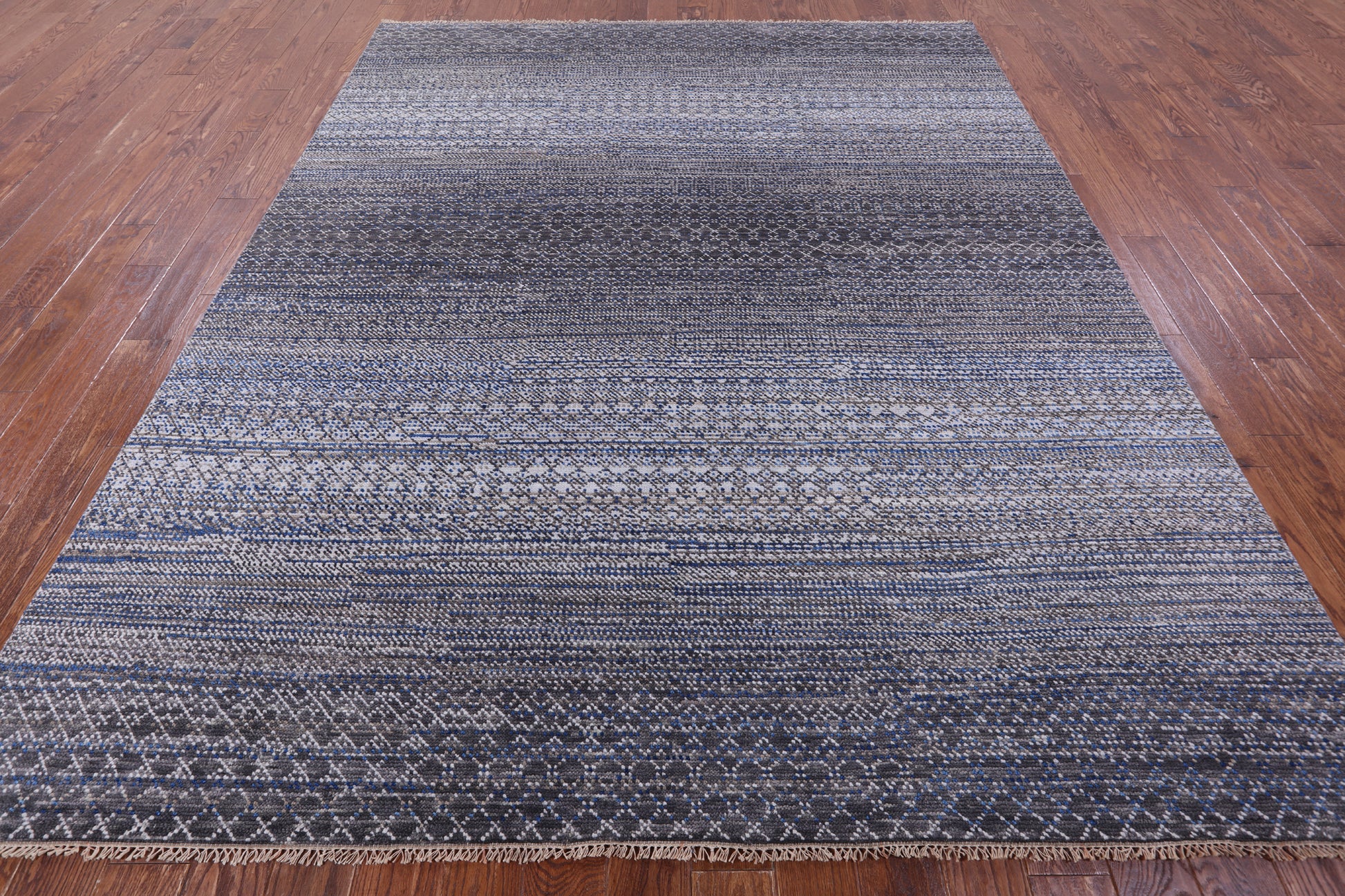 Savannah Grass Hand Knotted Wool Rug - 8' 0" X 9' 10" - Golden Nile