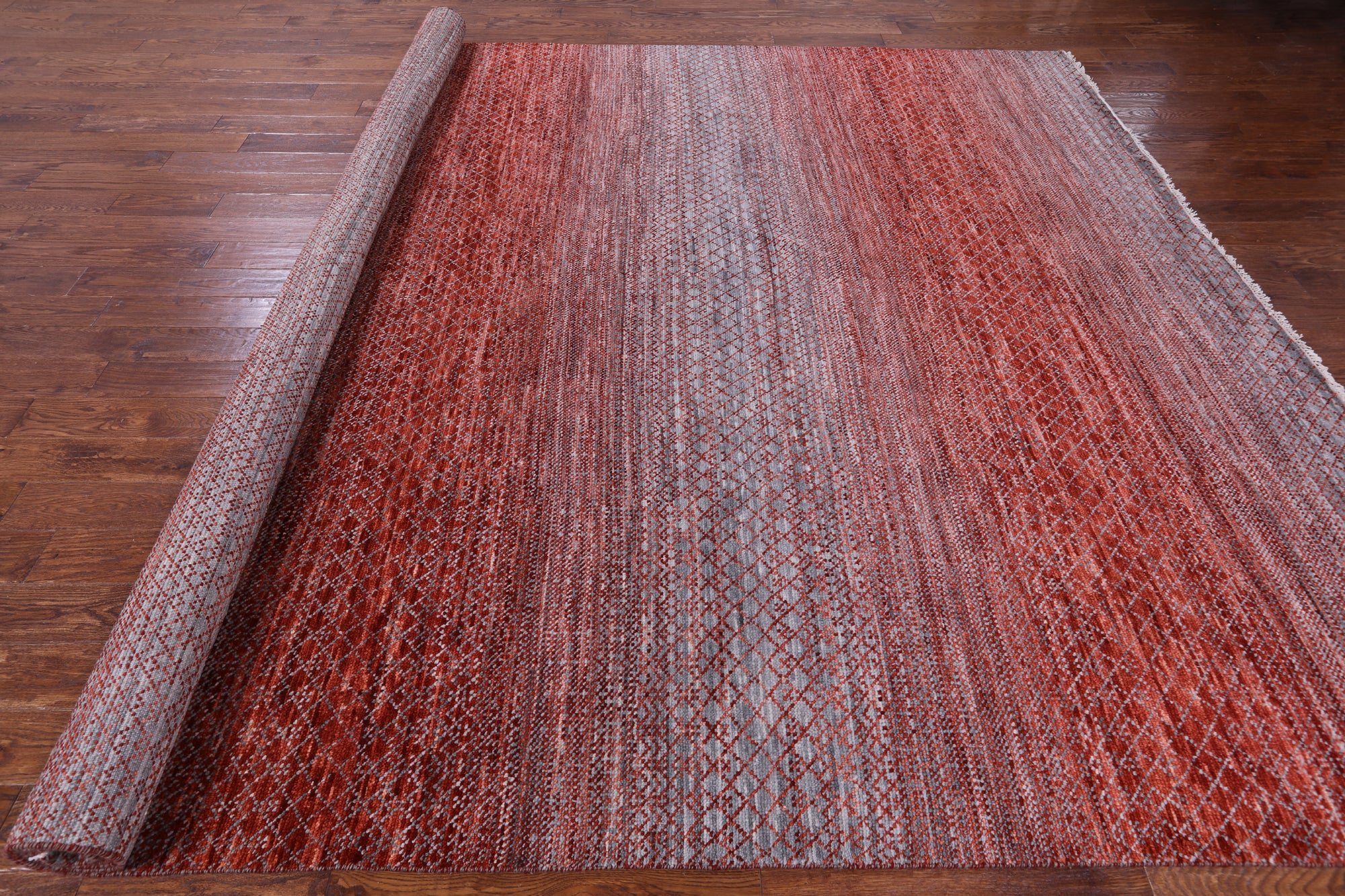 Savannah Grass Hand Knotted Wool Rug - 10' 0" X 14' 0" - Golden Nile