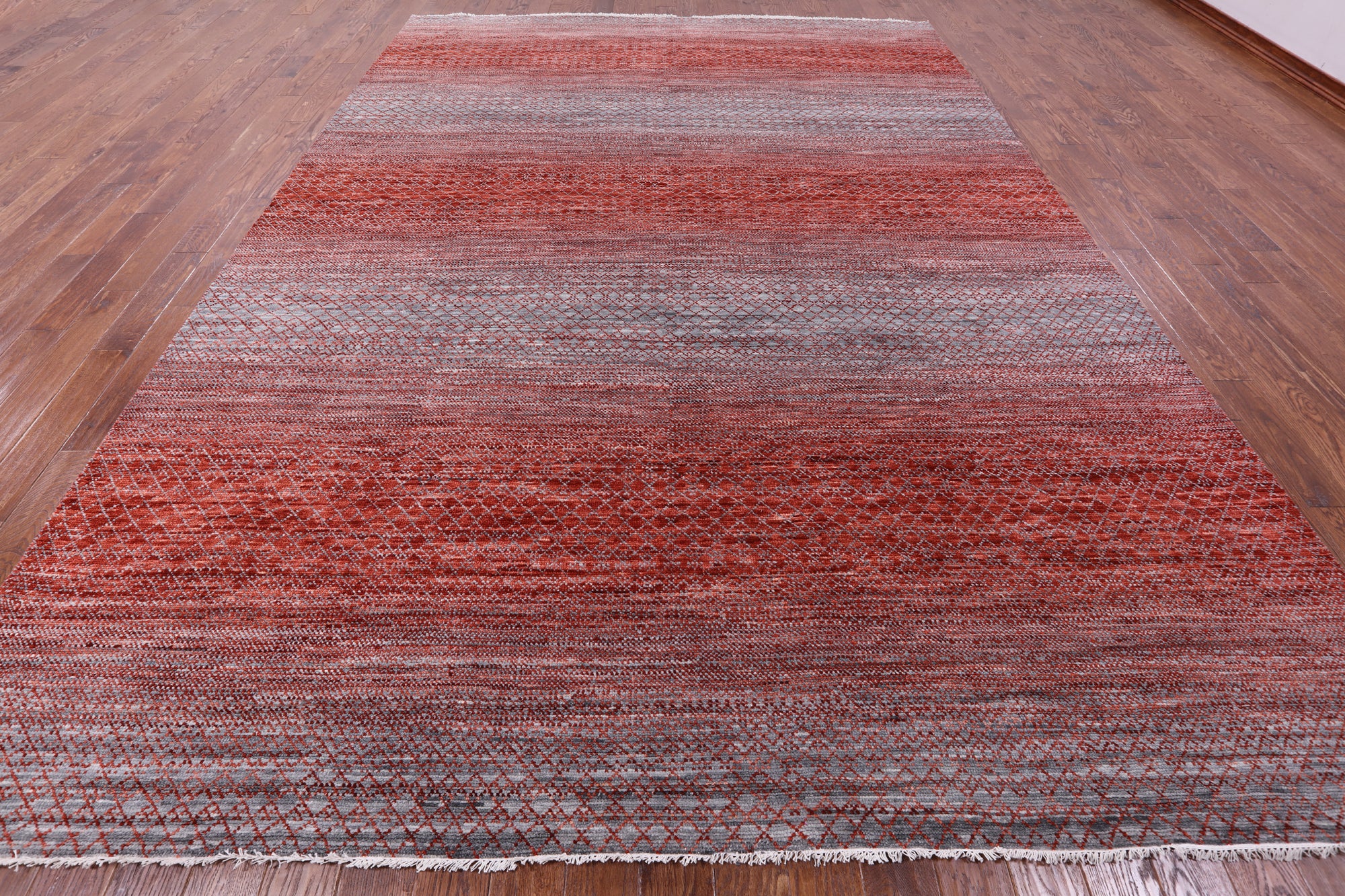 Savannah Grass Hand Knotted Wool Rug - 10' 0" X 14' 0" - Golden Nile