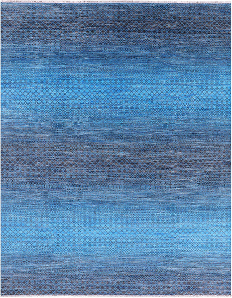 Savannah Grass Hand Knotted Wool Rug - 8' 0" X 10' 3" - Golden Nile