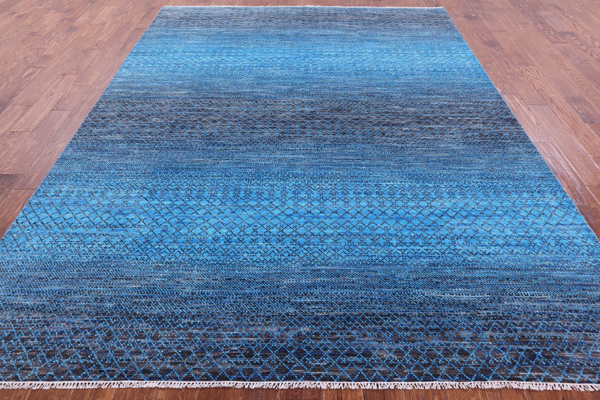Savannah Grass Hand Knotted Wool Rug - 8' 0" X 10' 3" - Golden Nile