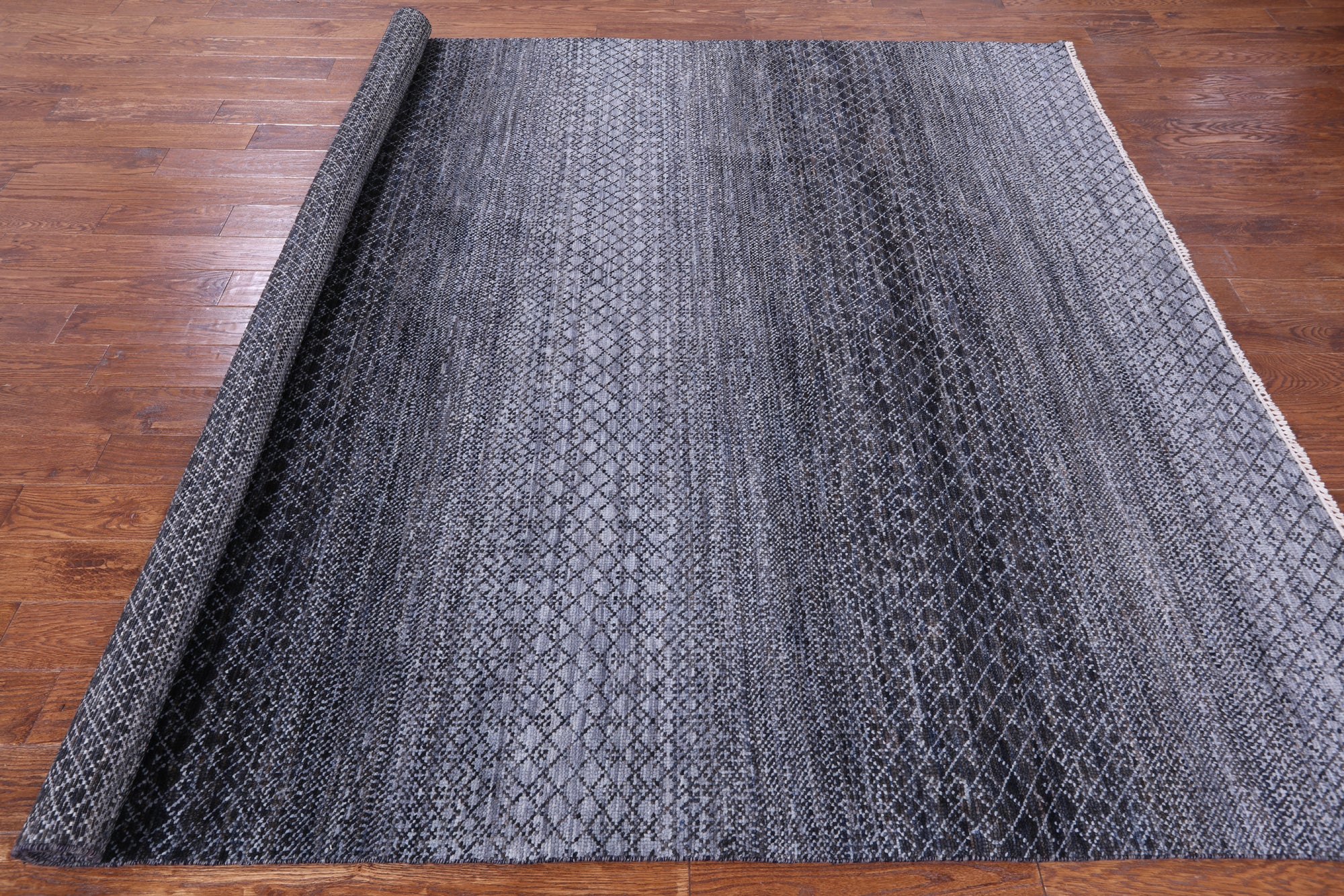 Savannah Grass Hand Knotted Wool Rug - 8' 2" X 10' 0" - Golden Nile