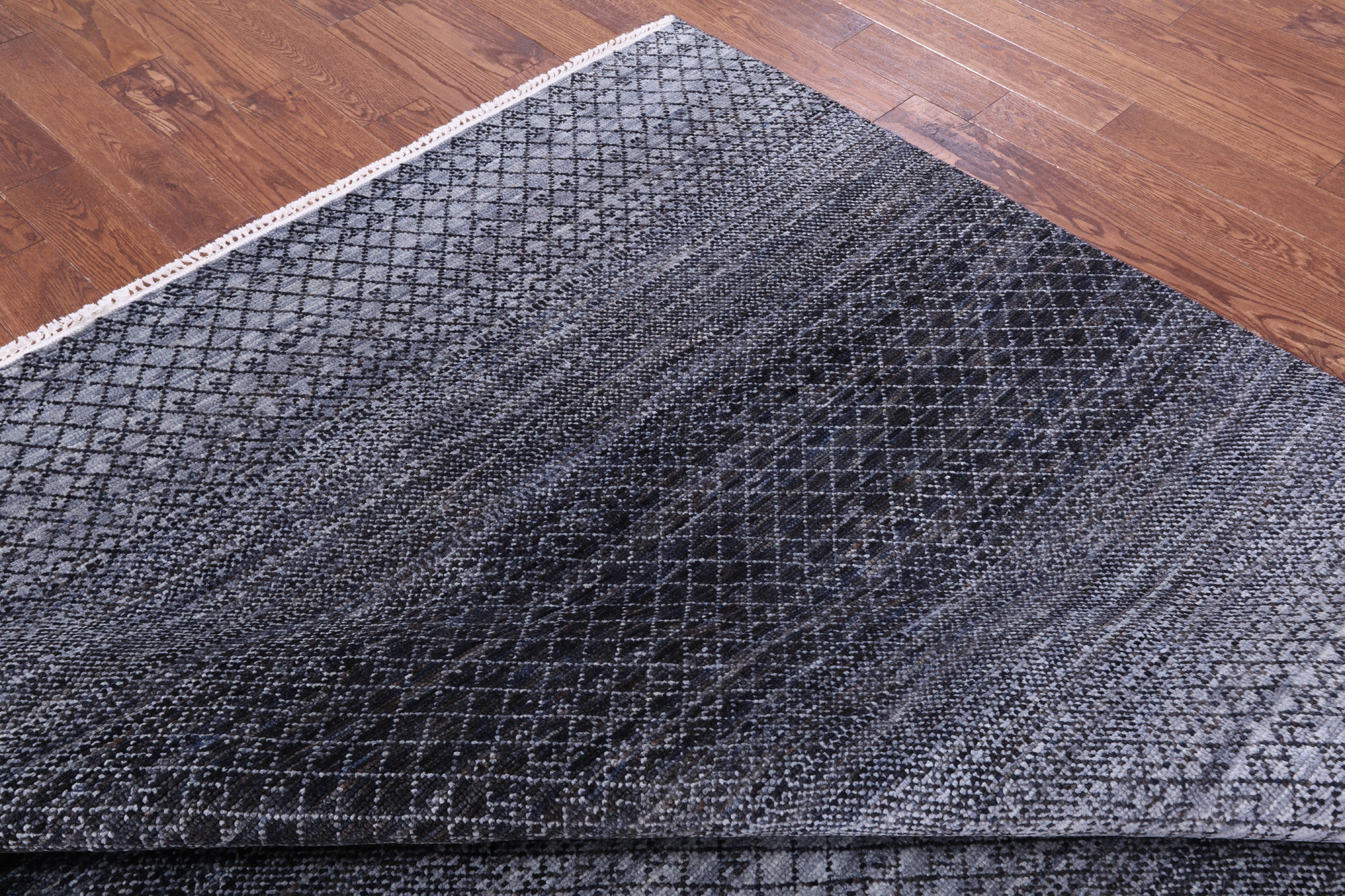 Savannah Grass Hand Knotted Wool Rug - 8' 2" X 10' 0" - Golden Nile