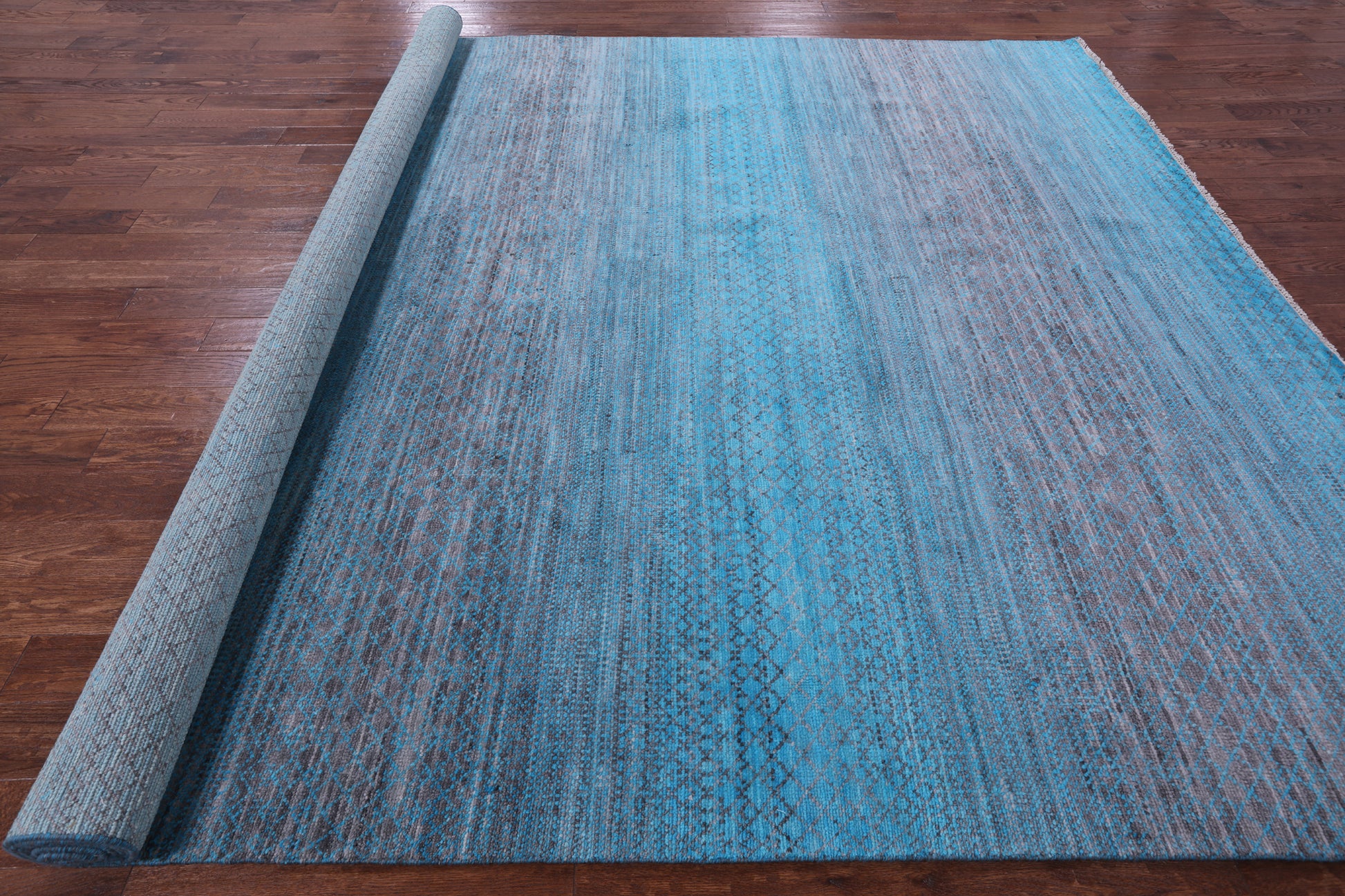 Savannah Grass Hand Knotted Wool Rug - 10' 0" X 14' 0" - Golden Nile