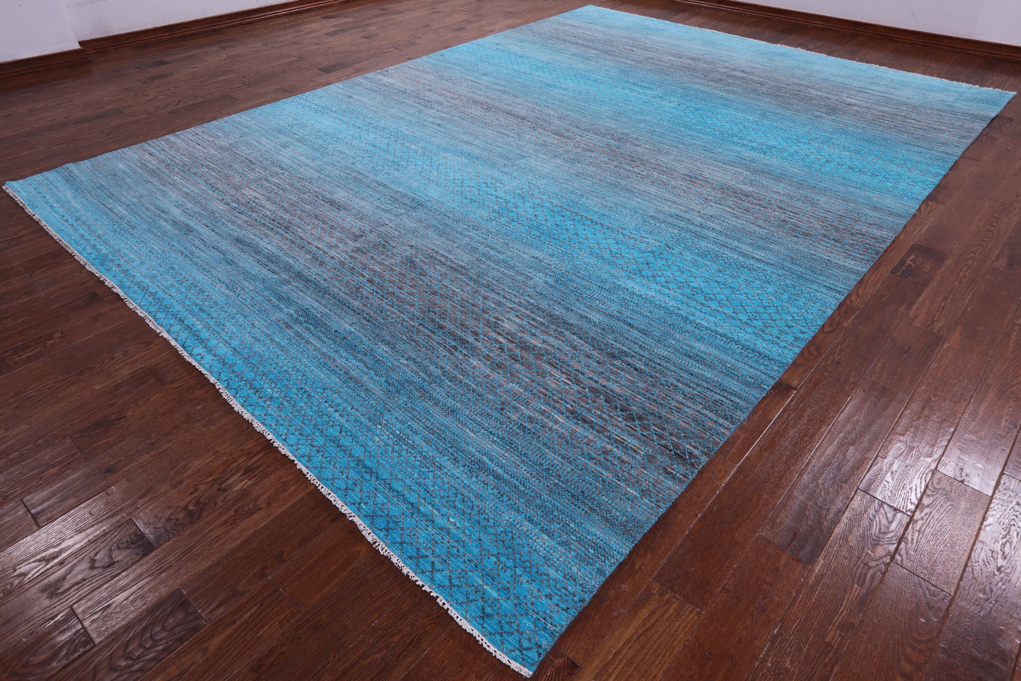 Savannah Grass Hand Knotted Wool Rug - 10' 0" X 14' 0" - Golden Nile