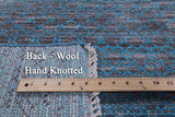 Savannah Grass Hand Knotted Wool Rug - 10' 0" X 14' 0" - Golden Nile