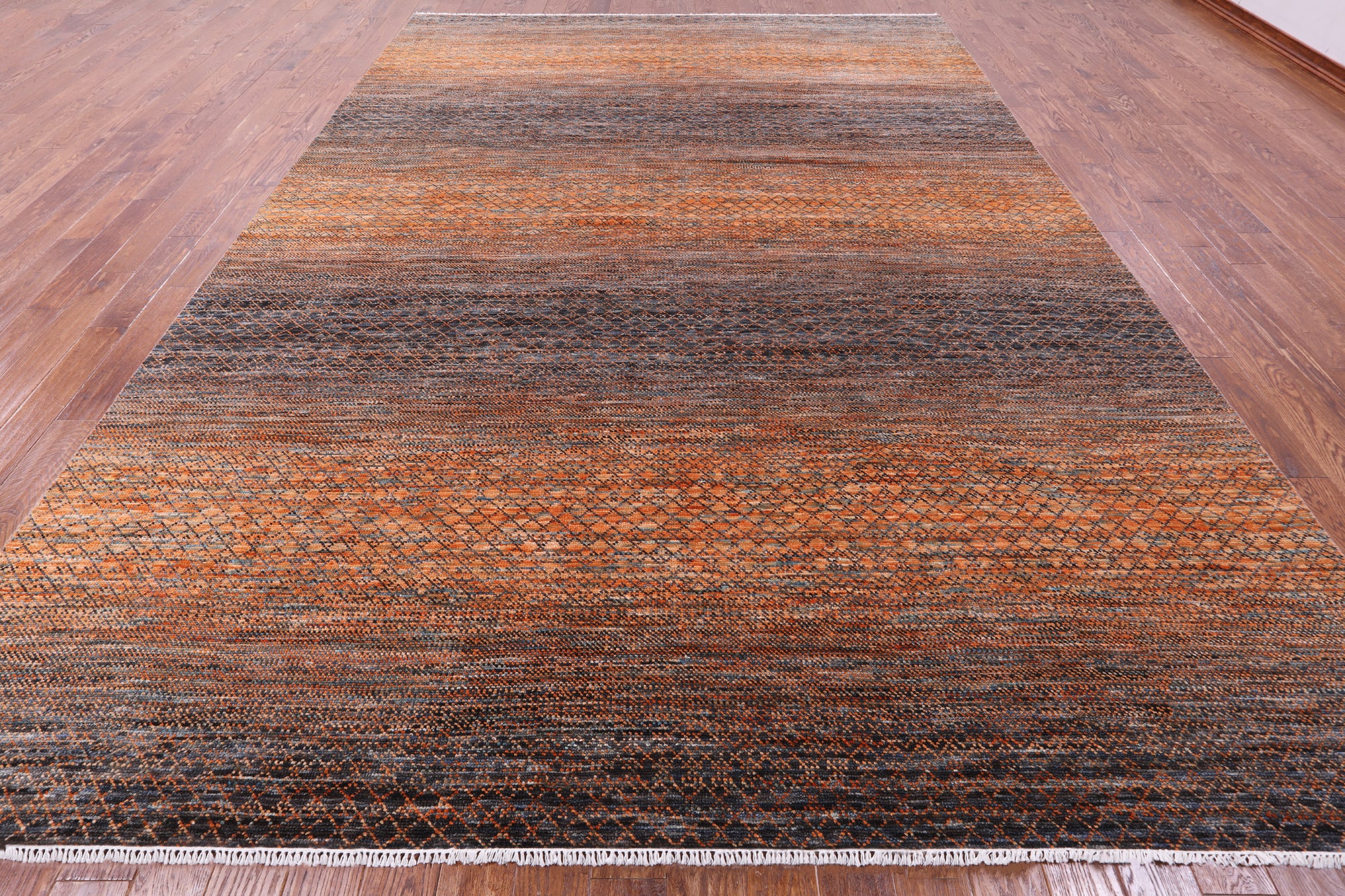 Savannah Grass Hand Knotted Wool Rug - 10' 0" X 14' 0" - Golden Nile