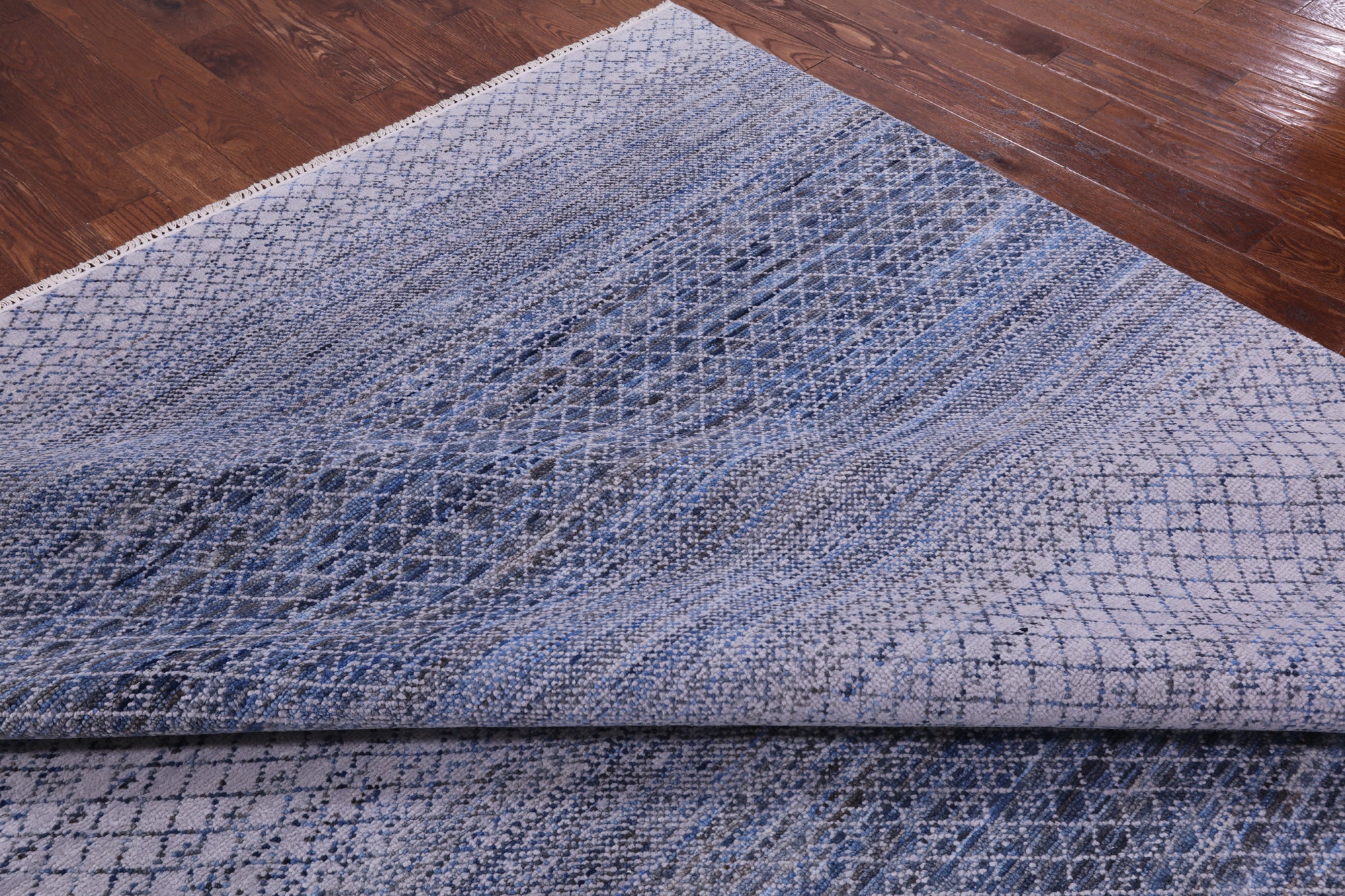 Savannah Grass Hand Knotted Wool Rug - 10' 0" X 14' 0" - Golden Nile