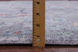 Grey Turkish Oushak Hand Knotted Wool Rug - 8' 11" X 12' 0" - Golden Nile